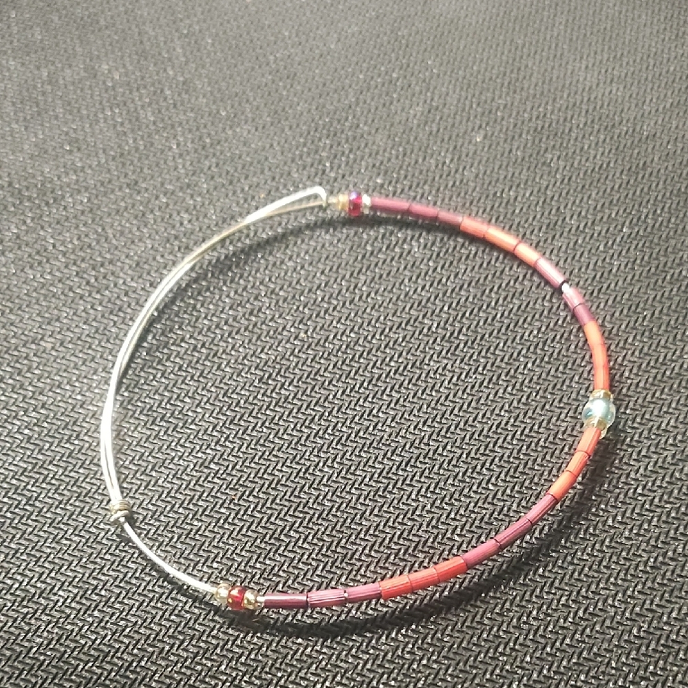Elegant Multicolor Beaded Adjustable Bracelet
